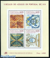 Portugal 1984 Tiles (19th Century) S/s, Mint NH, Art - Art & Antique Objects - Unused Stamps