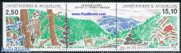 Saint Pierre And Miquelon 1992 Nature Conservation 2v+tab [:T:], Mint NH, Nature - Birds - Deer - Environment - Trees .. - Environment & Climate Protection