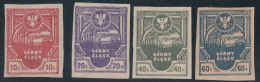 Gorny Slask 1921 Lot Of 4 Imperforated Stamps - VIPauction001 - Nuevos