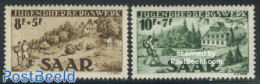 Germany, Saar 1949 Youth Hostels 2v, Mint NH, Various - Hotels - Tourism - Settore Alberghiero & Ristorazione
