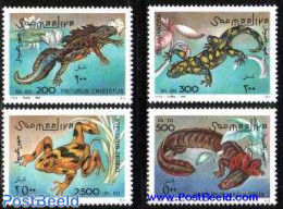 Somalia 1996 Reptiles 4v, Mint NH, Nature - Frogs & Toads - Reptiles - Somalia (1960-...)