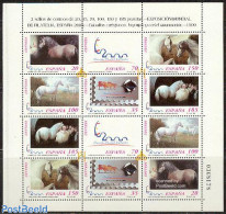 Spain 1999 Espana 2000, Horses 12v M/s, Mint NH, Nature - Horses - Philately - Nuevos