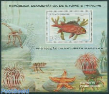 Sao Tome/Principe 1979 Fish S/s, Mint NH, Nature - Fish - Peces