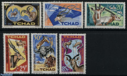 Chad 1965 Animal Protection 6v, Mint NH, Nature - Animals (others & Mixed) - Cat Family - Giraffe - Sonstige & Ohne Zuordnung
