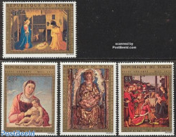 Chad 1972 Christmas, Paintings 4v, Mint NH, Religion - Christmas - Art - Paintings - Autres & Non Classés