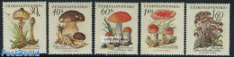 Czechoslovkia 1958 Mushrooms 5v, Mint NH, Nature - Mushrooms - Autres & Non Classés