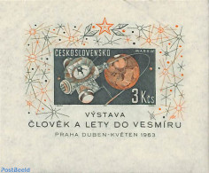 Czechoslovkia 1963 Space Exploration S/s, Mint NH, Transport - Space Exploration - Otros & Sin Clasificación