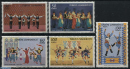 Türkiye 1969 Folk Dances 5v, Mint NH, Performance Art - Various - Dance & Ballet - Folklore - Sonstige & Ohne Zuordnung