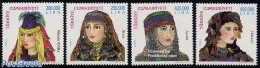 Türkiye 2001 Costumes, Heads 4v, Mint NH, Various - Costumes - Sonstige & Ohne Zuordnung