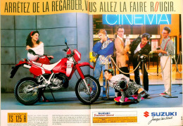 Publicité Papier  2 Pages SUZUKI TS 125 R  Automne 1989 FL-07 - Werbung