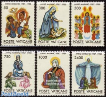 Vatican 1988 Maria Year 6v, Mint NH, Religion - Religion - Ungebraucht
