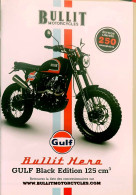 Publicité Papier  MOTO BULLIT GULF BLACK EDITION Octobre 2021 FL-08 - Advertising