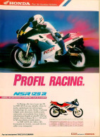 Publicité Papier  MOTO HONDA NSR 125 R  Automne 1989 FL-07 - Publicités