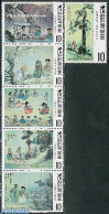 Korea, South 1971 Yi-Dynasty 6v (1v+[::::]), Mint NH, Transport - Ships And Boats - Art - Paintings - Bateaux