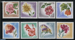 Albania 1967 Flowers 8v, Mint NH, Nature - Flowers & Plants - Albanien