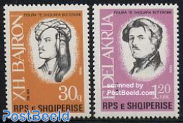 Albania 1988 Famous Persons 2v, Mint NH, Art - Authors - Self Portraits - Schriftsteller