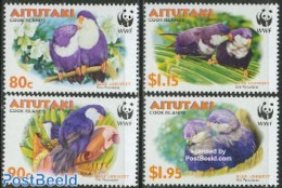 Aitutaki 2002 WWF, Birds 4v, Mint NH, Nature - Birds - World Wildlife Fund (WWF) - Aitutaki