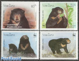 Laos 1994 WWF, Bears 4v, Mint NH, Nature - Animals (others & Mixed) - Bears - World Wildlife Fund (WWF) - Laos