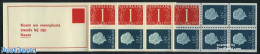 Netherlands 1970 4x1,8x12c Booklet, Normal Paper, Text: Noem Uw Woo, Mint NH, Stamp Booklets - Unused Stamps