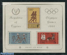 Cyprus 1964 Olympic Games Tokyo S/s, Mint NH, History - Sport - Archaeology - Olympic Games - Ongebruikt