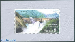 China People’s Republic 2001 Ertan Dam S/s, Mint NH, Nature - Water, Dams & Falls - Unused Stamps