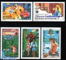 Central Africa 1979 Fairy Tales, Year Of The Child 5v, Mint NH, Nature - Various - Insects - Roses - Year Of The Child.. - Fairy Tales, Popular Stories & Legends