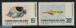 Christmas Islands 1970 Definitives, Fish 2v, Mint NH, Nature - Fish - Fische