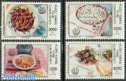 Turkish Cyprus 1992 Food 4v, Mint NH, Health - Food & Drink - Alimentazione