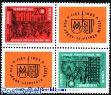 Germany, DDR 1964 Leipzig Spring Fair 2v+2tabs [+], Mint NH, Various - Export & Trade - Ongebruikt
