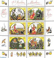 Germany, DDR 1984 Fairy Tales S/s, Mint NH, Nature - Cats - Dogs - Horses - Art - Fairytales - Unused Stamps