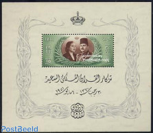 Egypt (Kingdom) 1951 Royal Wedding S/s, Mint NH, History - Kings & Queens (Royalty) - Unused Stamps