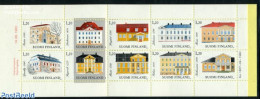 Finland 1982 Architecture 10v In Booklet, Mint NH, Stamp Booklets - Art - Architecture - Ungebraucht
