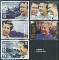 South Georgia / Falklands Dep. 1992 Accession 40th Anniversary 5v, Mint NH, History - Sport - Kings & Queens (Royalty).. - Familias Reales
