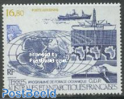 French Antarctic Territory 1987 Oil Programme 1v, Mint NH, Science - Transport - Various - Mining - Ships And Boats - .. - Nuevos