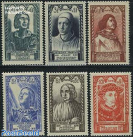 France 1946 Famous Persons 6v, Mint NH, Religion - Religion - Art - Authors - Self Portraits - Neufs