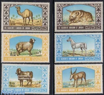 Jordan 1967 Animals 6v, Mint NH, Nature - Animals (others & Mixed) - Camels - Horses - Jordanië