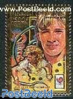 Central Africa 1989 Steffi Graf 1v, Gold, Mint NH, Sport - Olympic Games - Tennis - Tenis