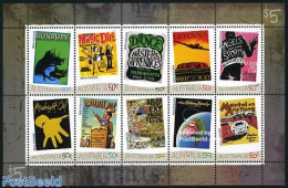 Australia 2006 Rock & Roll Posters 10v M/s, Mint NH, Performance Art - Transport - Various - Circus - Music - Popular .. - Unused Stamps