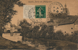 CPA OPPELN - SILESIA - Opole - Silesie - Partie Am Muhlgraben - Cachet D'occupation 19 Avril 1922 TRESOR ET POSTES (184) - Brieven En Documenten