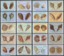 Angola 1974 Definitives, Shells 20v, Mint NH, Nature - Shells & Crustaceans - Mundo Aquatico
