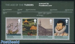 Great Britain 2009 The Age Of The Tudors S/s, Mint NH, History - Nature - Transport - Kings & Queens (Royalty) - Horse.. - Unused Stamps