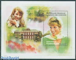 Comoros 1998 Death Of Diana S/s, Mint NH, History - Charles & Diana - Kings & Queens (Royalty) - Case Reali