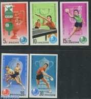 Korea, North 1979 Table Tennis 5v Imperforated, Mint NH, Sport - Sport (other And Mixed) - Table Tennis - Tischtennis