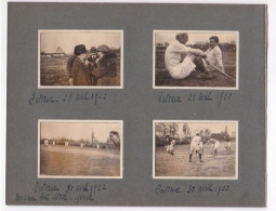 8 Eingesteckte Original-Fotos Aus Album, 1922, Dabei 5 Fotos Aus Puteaux Bei Paris Feld-Hockey Spiel. Und Marly, Senslis - Deportes