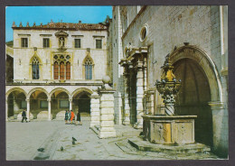 112347/ DUBROVNIK, The Sponza Palace And The Onofrio's Small Fountain, Pala?a Sponza - Croatia