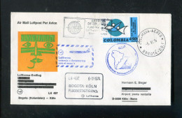 "KOLUMBIEN" 1970, Erstflugbrief LH 497 "Bogota-Koeln" (A1141) - Kolumbien