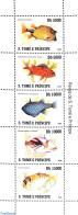 Sao Tome/Principe 2007 Fish 5v M/s  (issued 31 Dec 2007 But With Year 2008 On Stamps, See Michel Cat.), Mint NH, Natur.. - Fishes