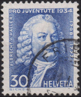 1934 Schweiz / Pro Juventute ° Mi:CH 284, Yt:CH 281, Zum:CH J72, Albrecht Von Haller - Used Stamps