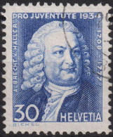 1934 Schweiz / Pro Juventute ° Mi:CH 284, Yt:CH 281, Zum:CH J72, Albrecht Von Haller - Used Stamps