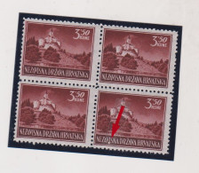 CROATIA WW II,  3.50 Kn Landscape Plate Error  MNH - Kroatien